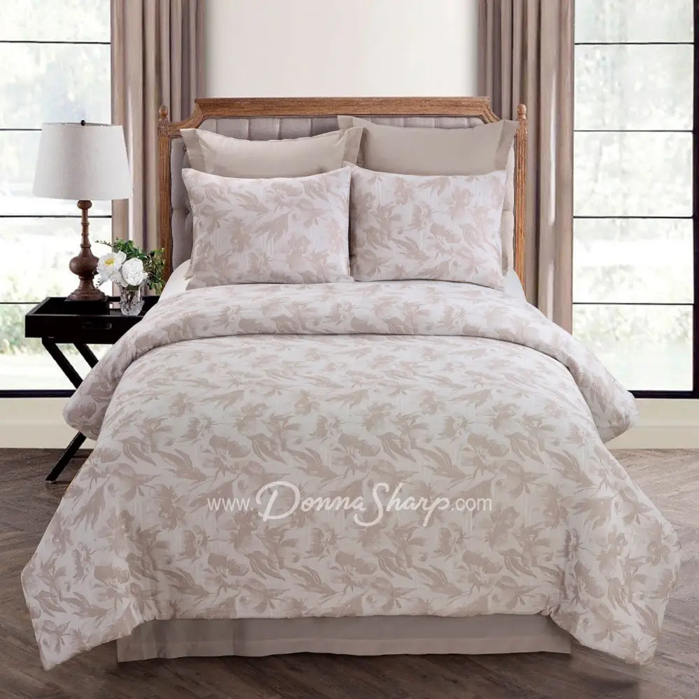 Queen Comforter Set Almaria (Blush) Brands