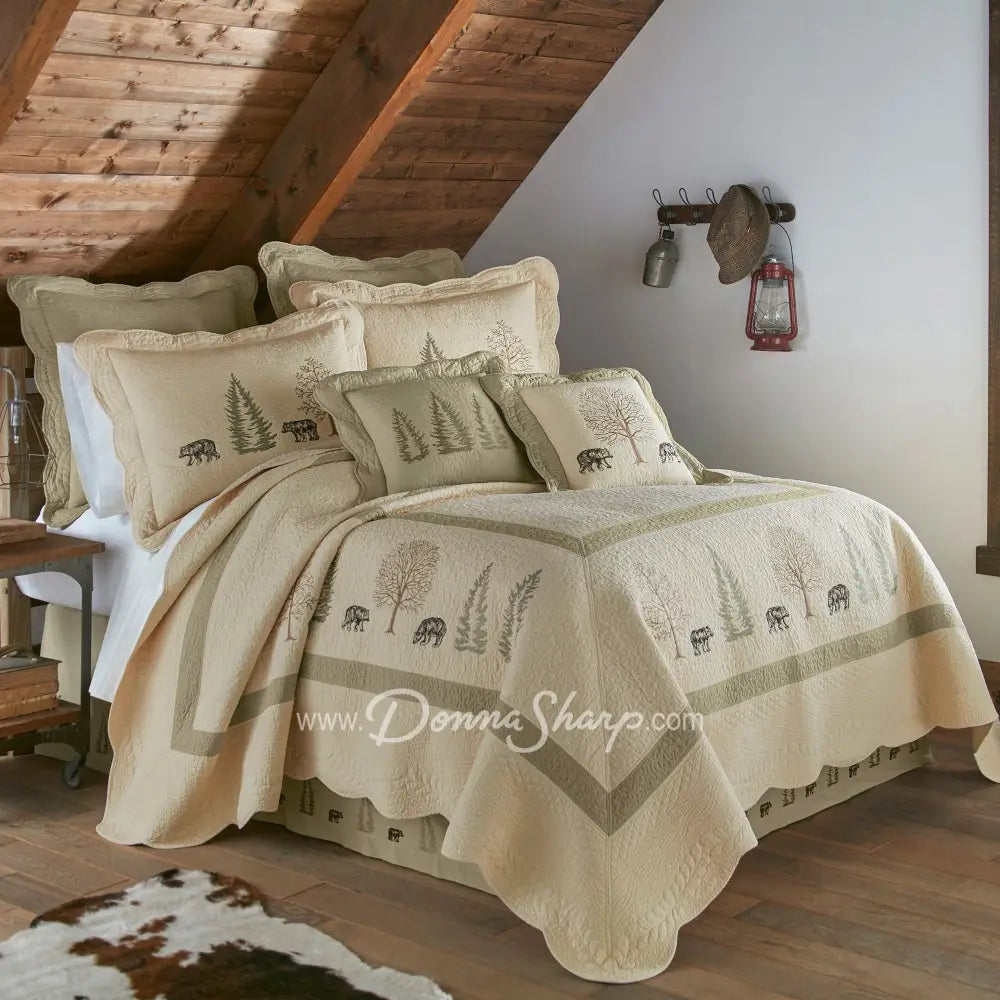 Bear Creek Bedskirt Tailored (Embroidered)