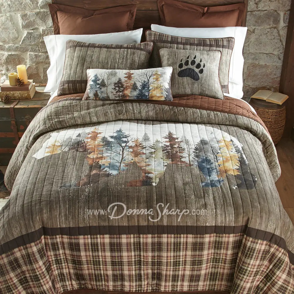 Bear Mirage Cotton Quilted Bedding Collection