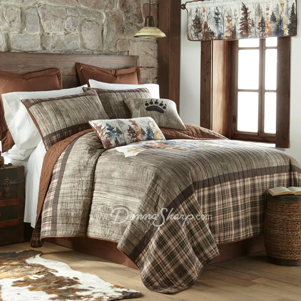 Bear Mirage Cotton Quilted Bedding Collection