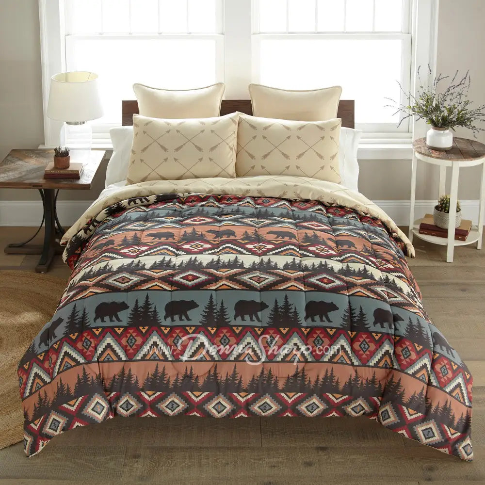 Bear Totem 3Pc Bedding Set From Your Lifestyle By Donna Sharp