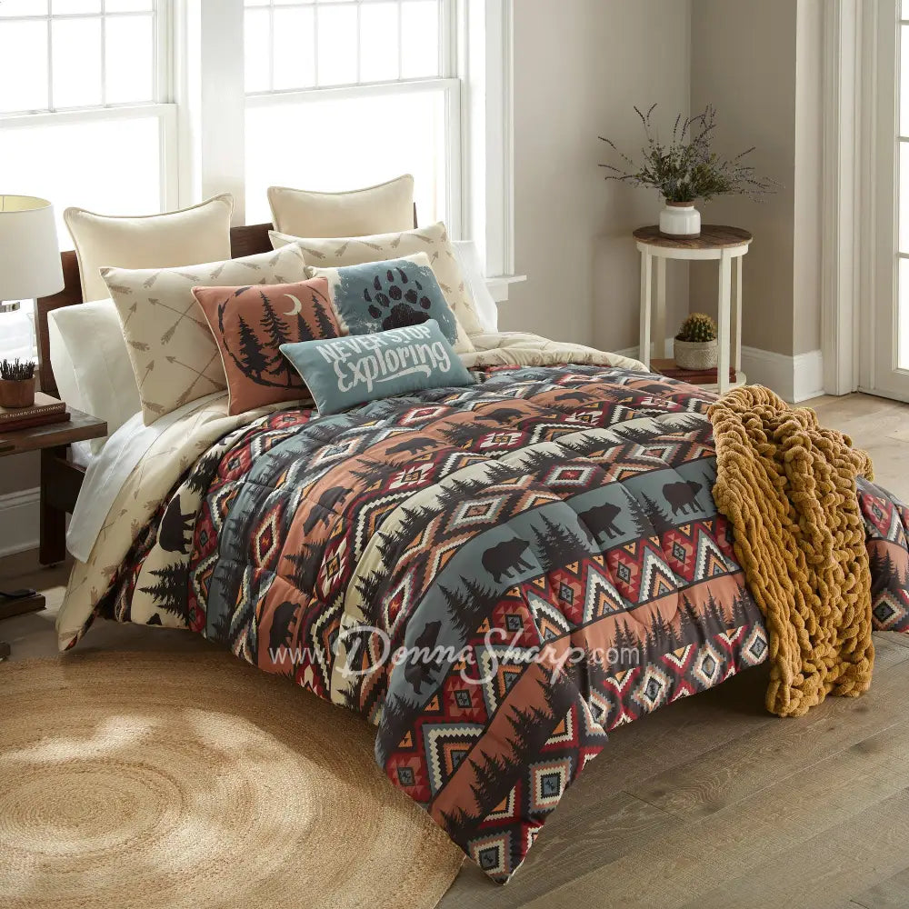 Bear Totem 3Pc Bedding Set From Your Lifestyle By Donna Sharp