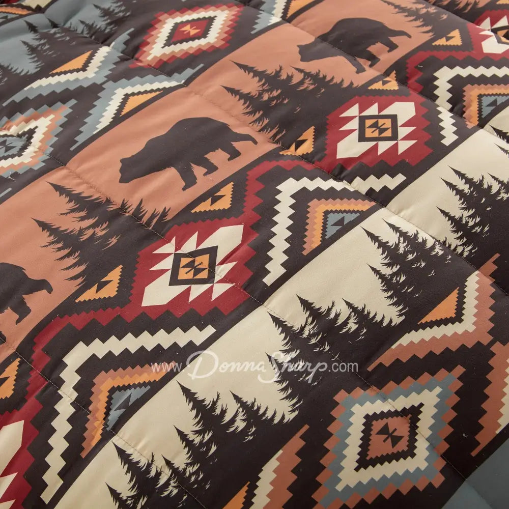 Bear Totem 3Pc Bedding Set From Your Lifestyle By Donna Sharp