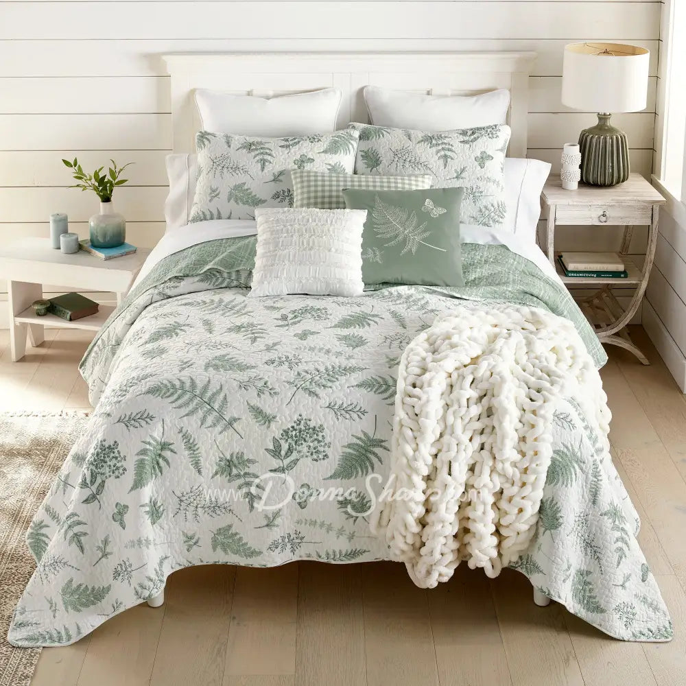 Botanical Cotton Quilted Bedding Set By Donna Sharp