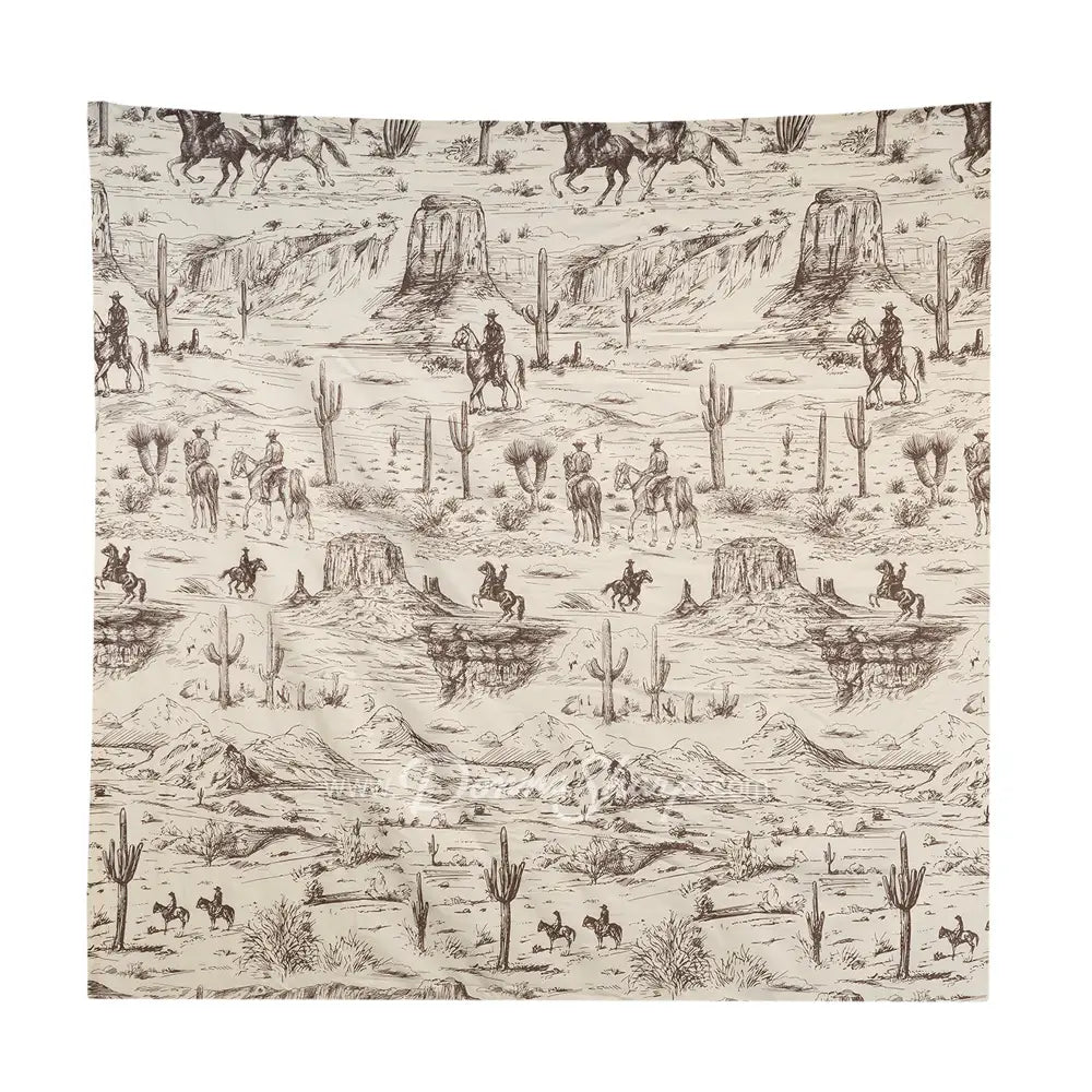 Cowboy Rustic Design Cotton Shower Curtain by Donna Sharp Bath