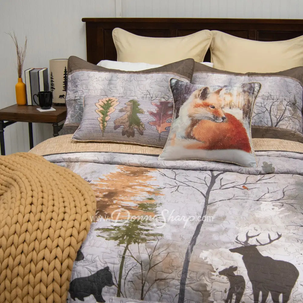 Dawn Mist 3pc Quilted Bedding Set from Donna Sharp New