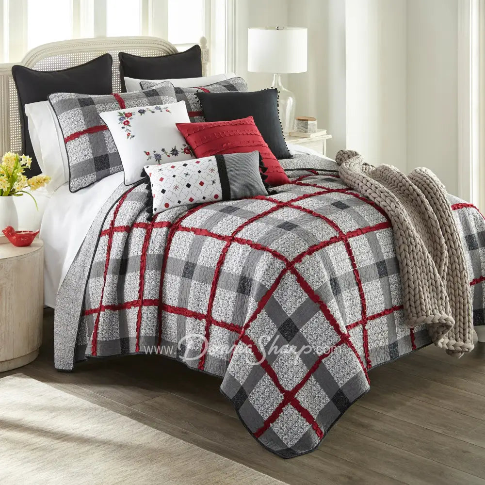 Dawson Cotton Pieced Quilted 3Pc Bedding Set From Donna Sharp