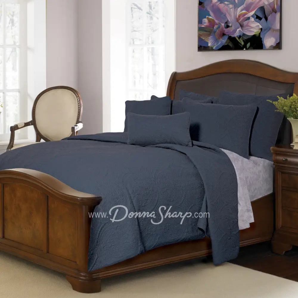 Eurosham Ana Indigo (Quilted) Sale