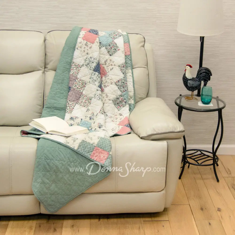 Donna Sharp April Patch 3Pc Cotton Pieced Quilt Set New