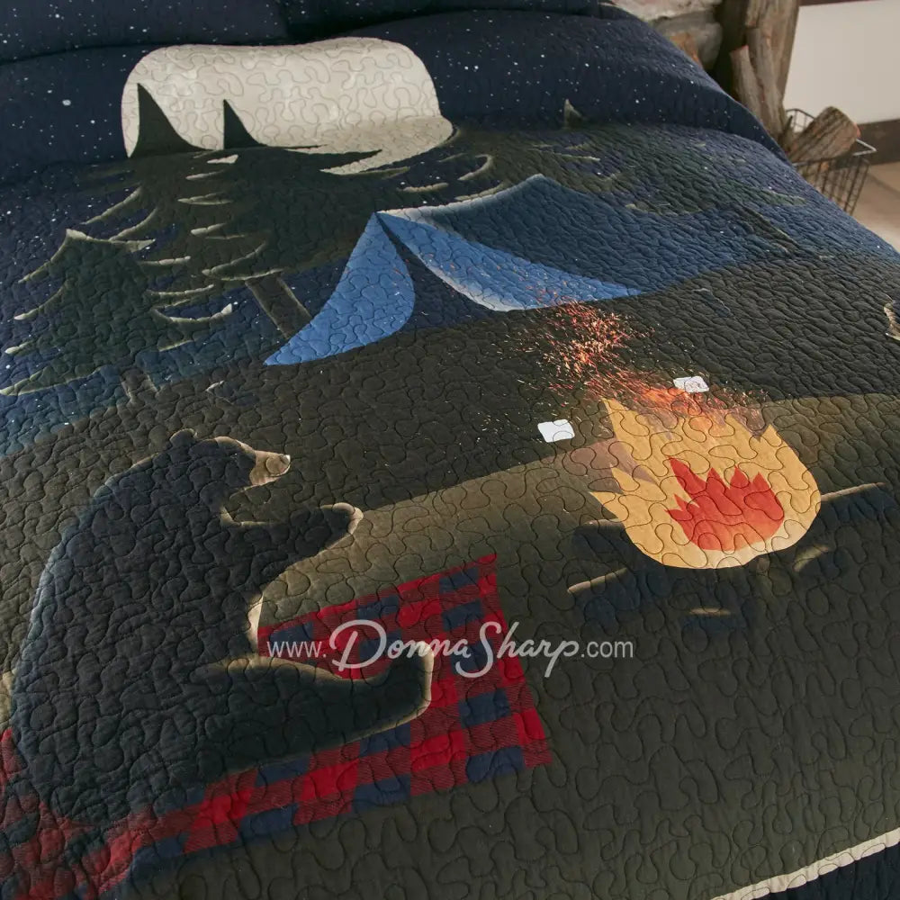 Donna Sharp Bear Campfire Cotton Bedding Set