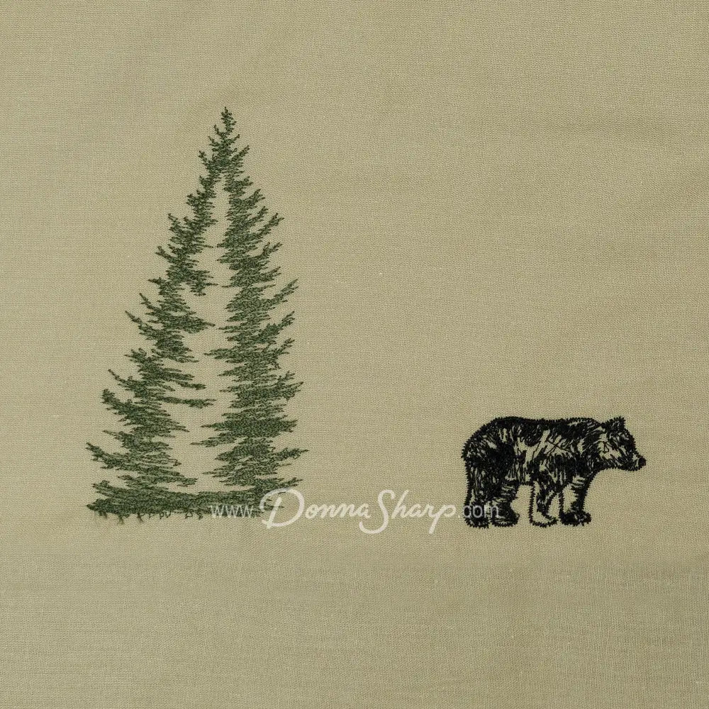 Donna Sharp Bear Creek King Bedskirt (emb)(T)