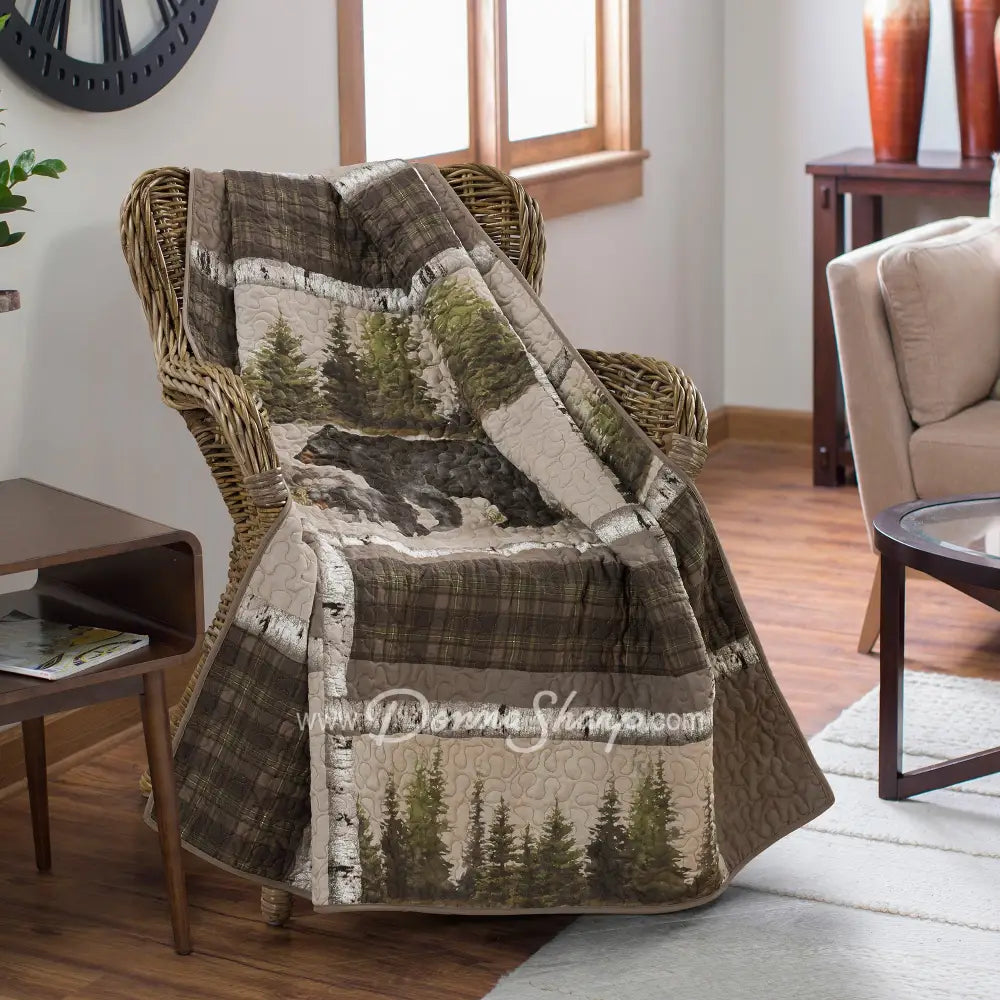 Donna Sharp Bear Panels Quilted Bedding Set