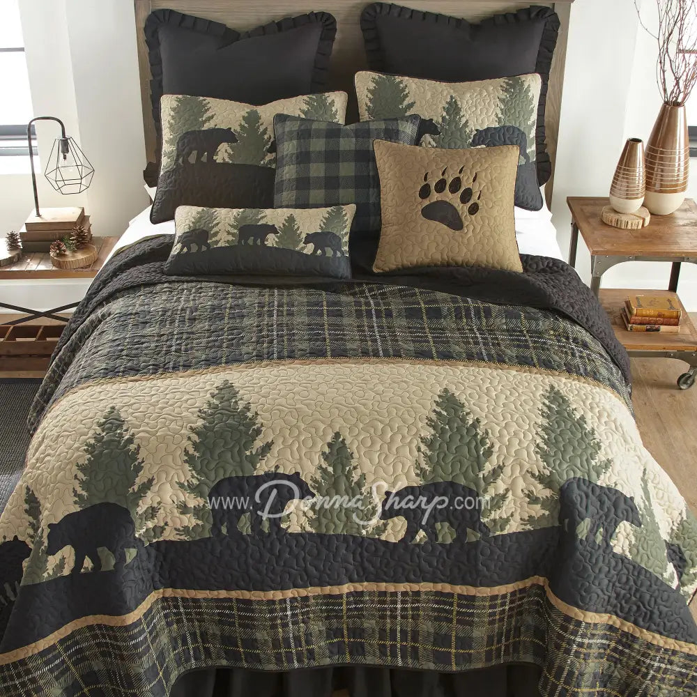 Donna Sharp Bear Walk Plaid Ultra Comfort Bedding Collection