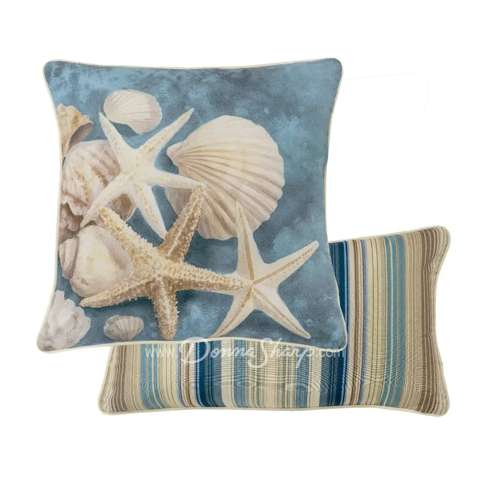 Donna Sharp Blue Diamond Coastal Pillow Set