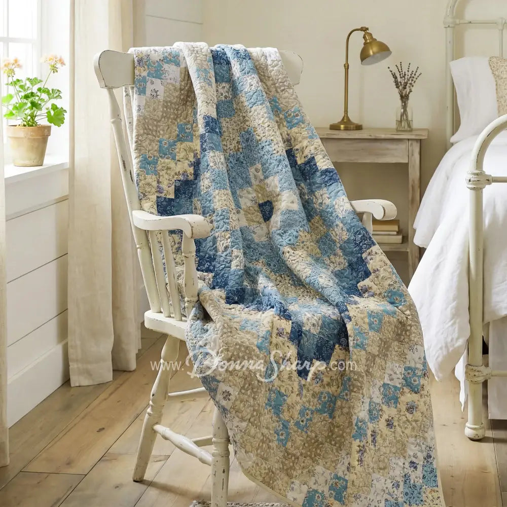 Donna Sharp Blue Diamond Throw