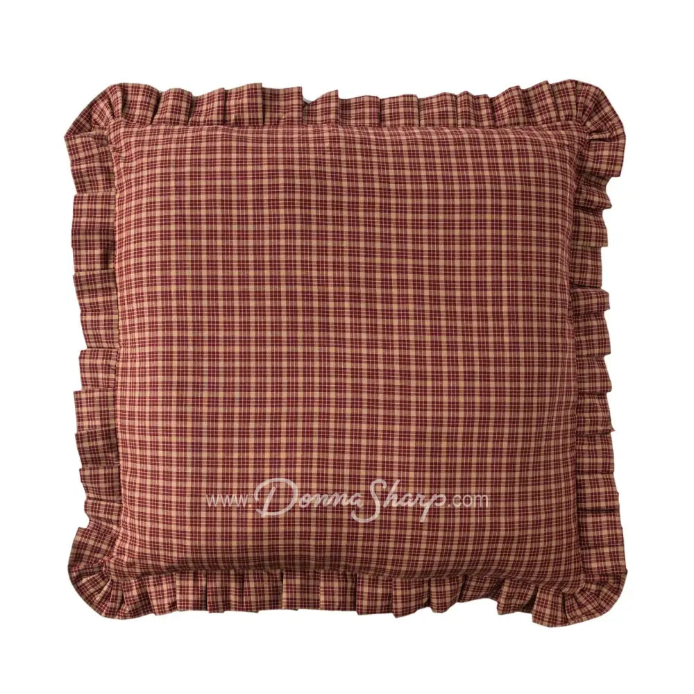 Eurosham Campfire Plaid - Ruffle
