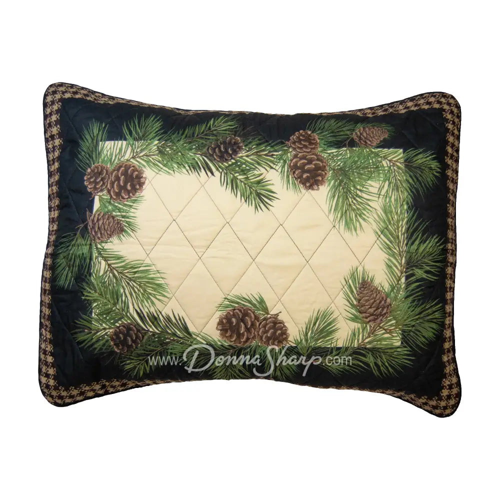 Donna Sharp Cardinal Pine 3pc Quilted Bedding Set New