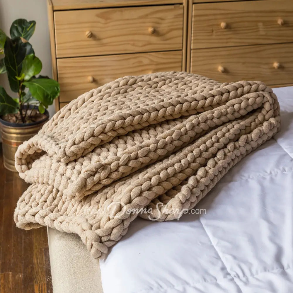 Chunky Knit Throws Bedding