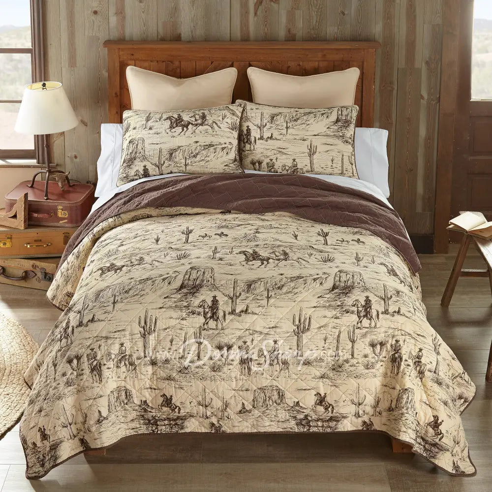 Donna Sharp Cowboy Cotton Quilt Set Bedding