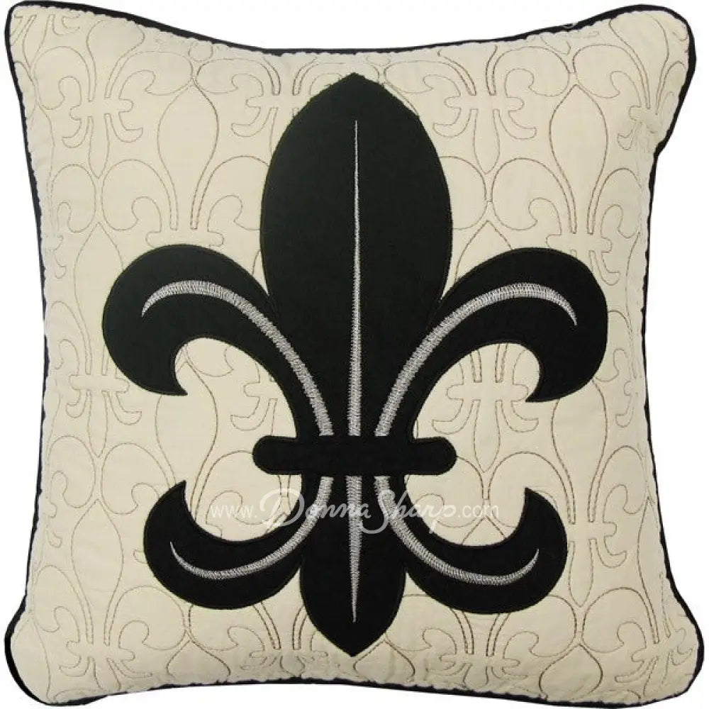Dec Pillow Fdl Scrolls/Tan (Blk Fleur) Sale