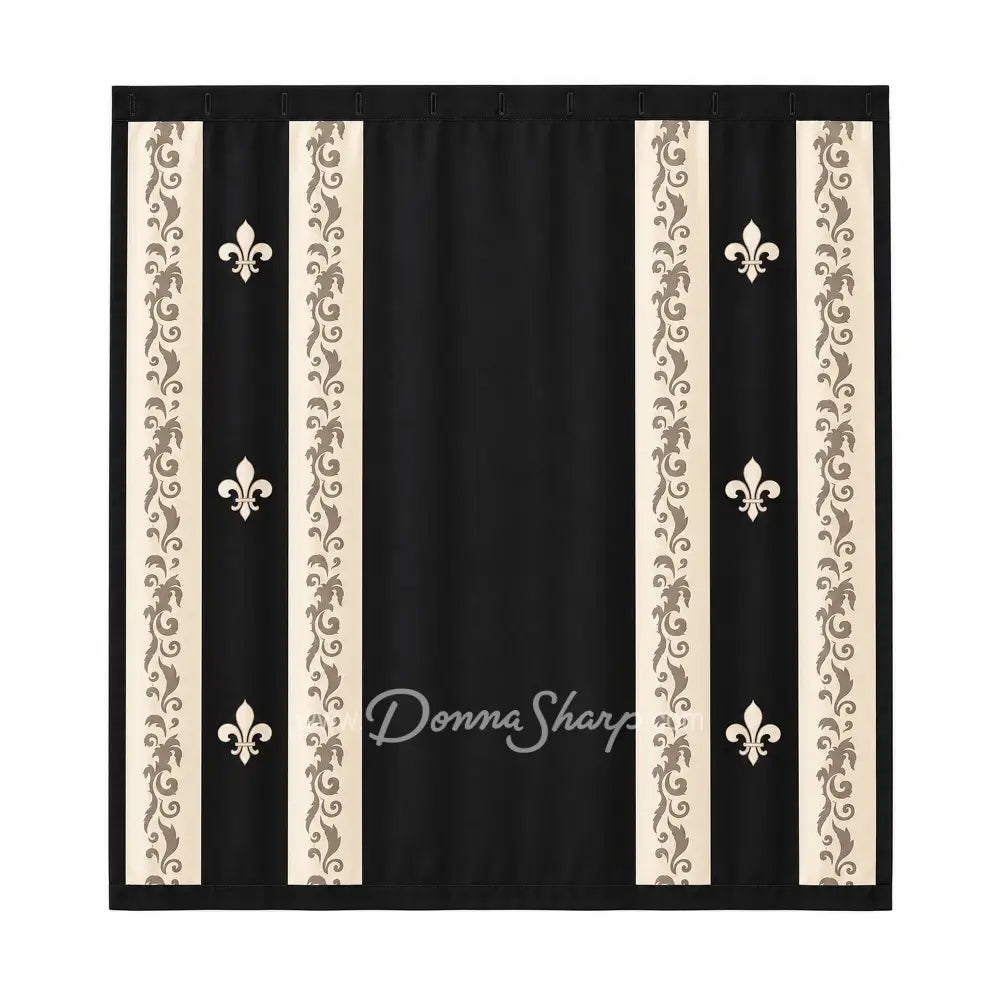 Donna Sharp FDL Scrolls (Tan) Shower Curtain - Sale