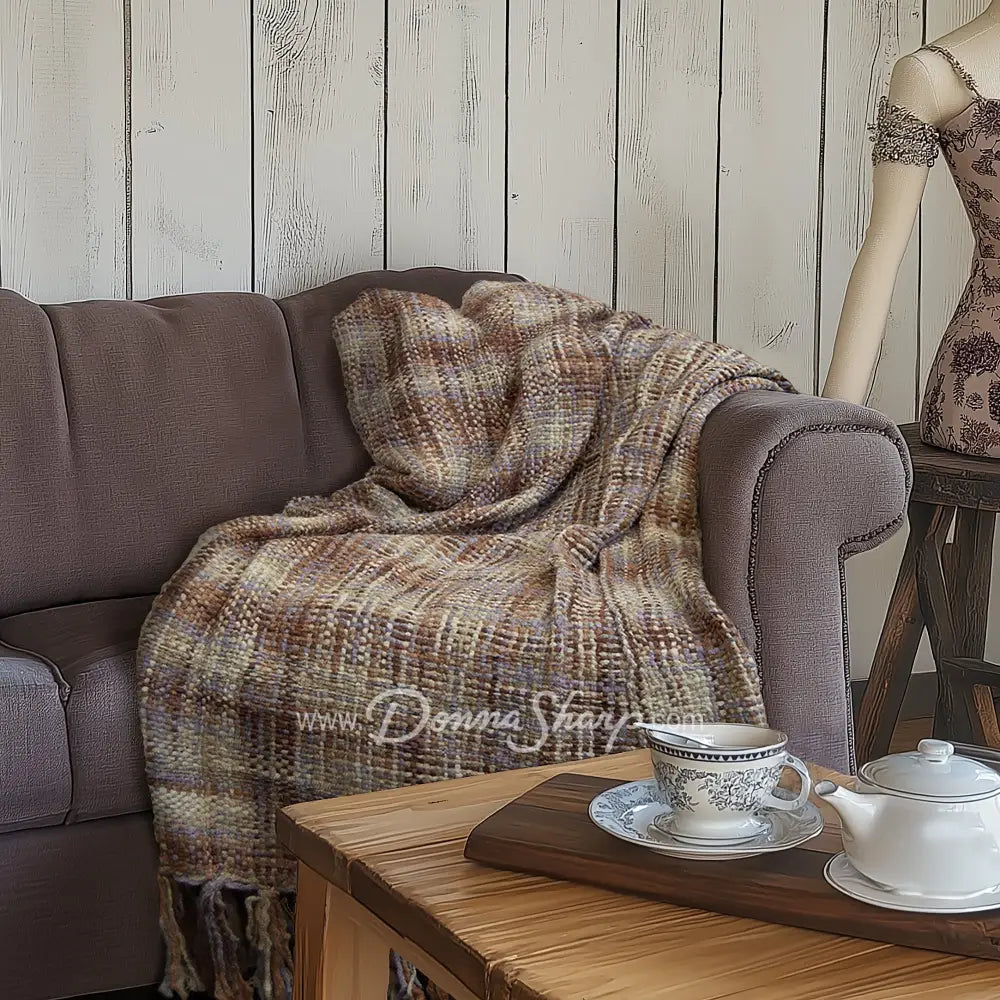 Throw Heritage Woven (Terra Cotta) New