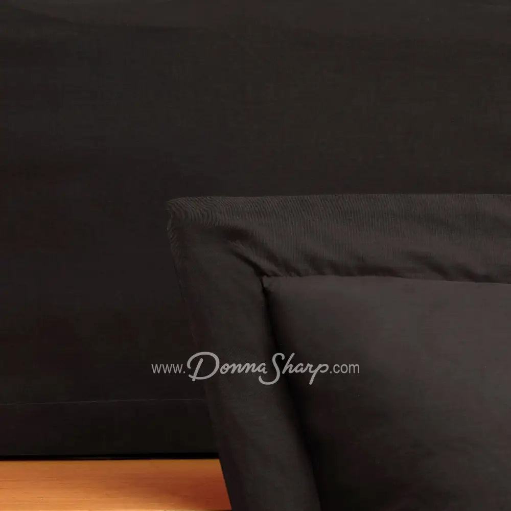 Twin Bedskirt Just Black(T)