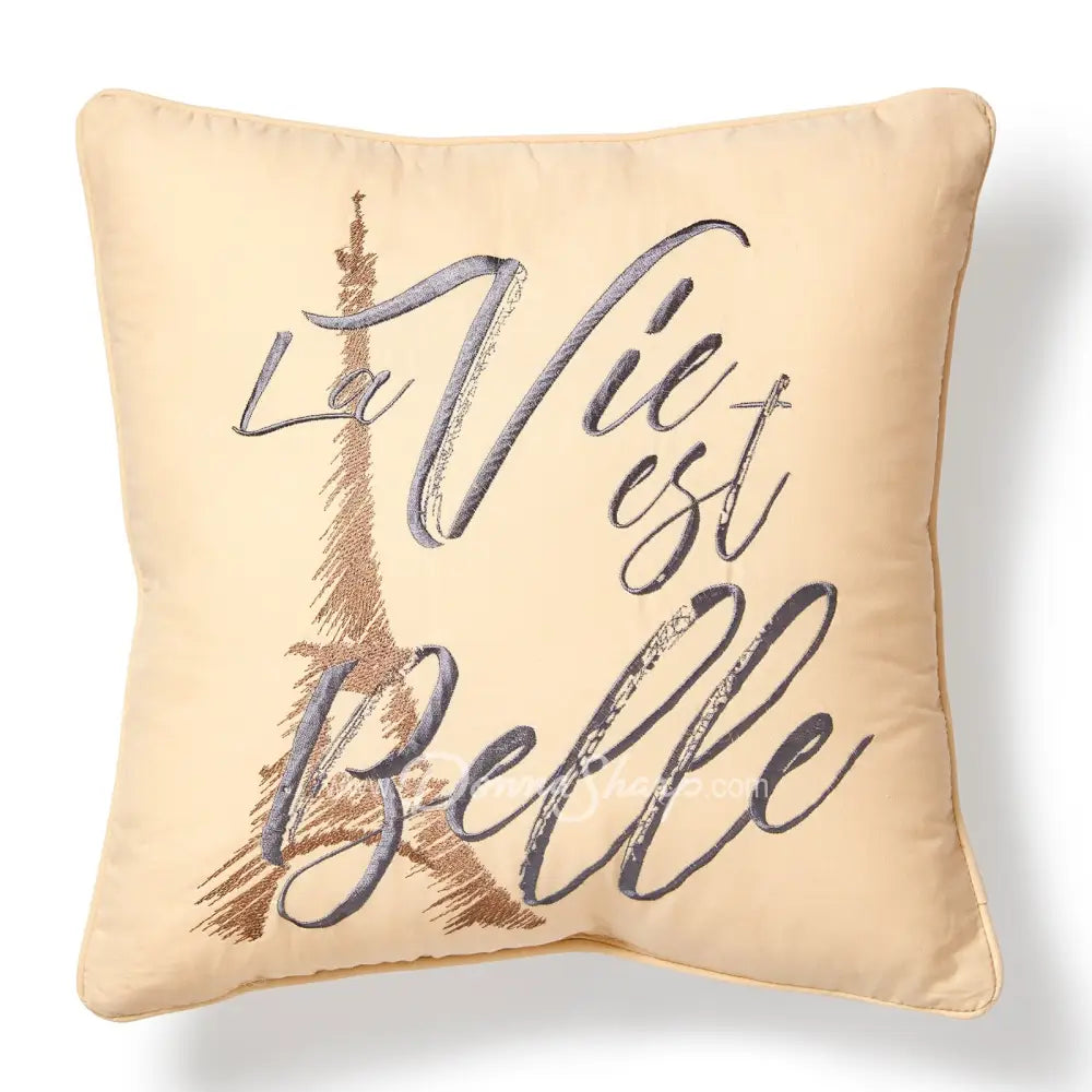 Dec Pillow La Vie Est Belle Bedding