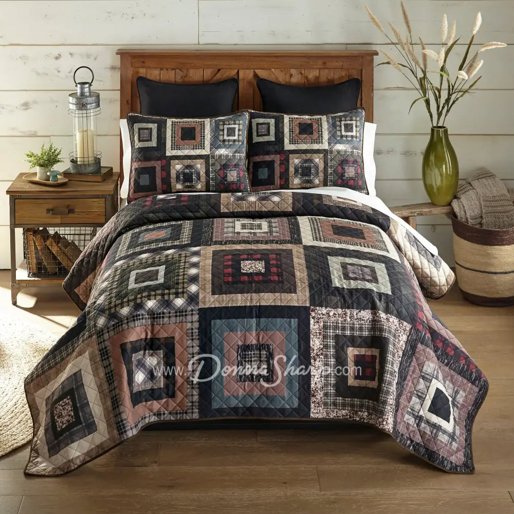 Donna Sharp Lodge Square Ultra Comfort Quilt Collection - King - Bedding