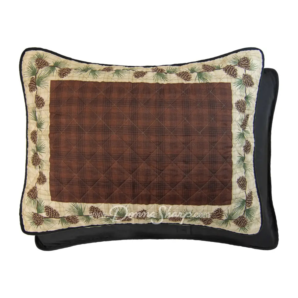 Donna Sharp Pine Circle 3pc Quilted Bedding Set New