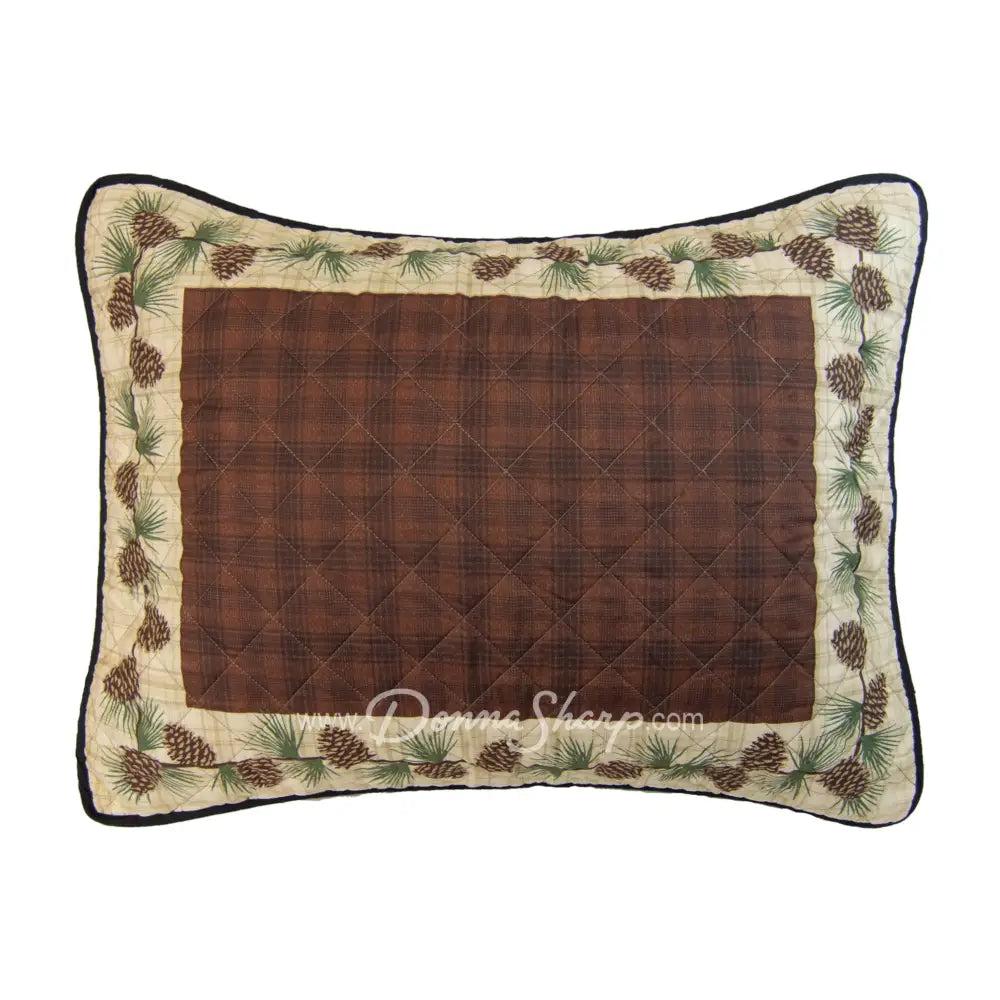 Donna Sharp Pine Circle 3pc Quilted Bedding Set New