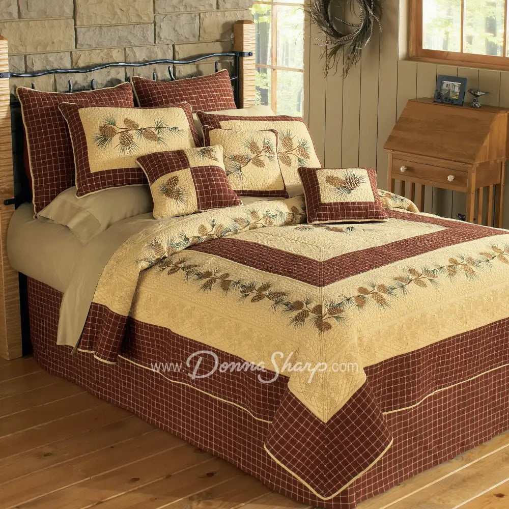 King Bedskirt Pine Lodge Plaid(T)
