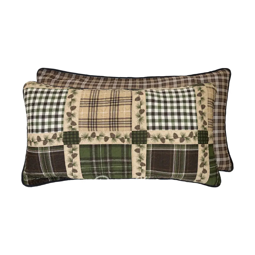 Pine Patch King Pillow Shams