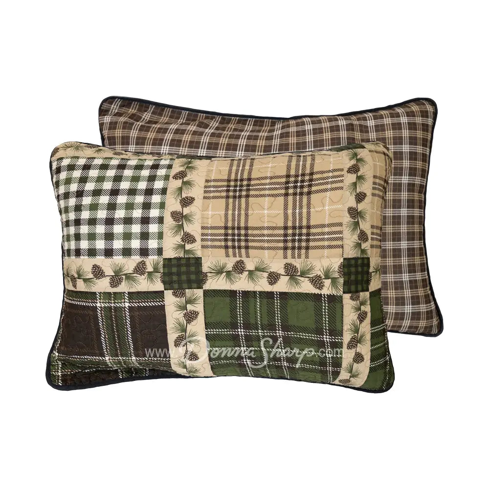 Pine Patch Pillow Shams (Standard)
