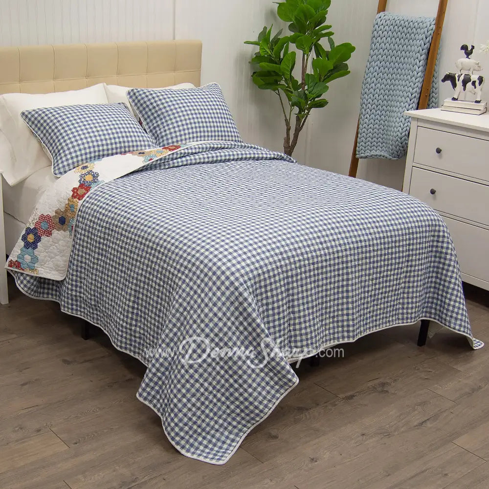 Donna Sharp Prairie 3Pc Cotton Quilt Set Bedding