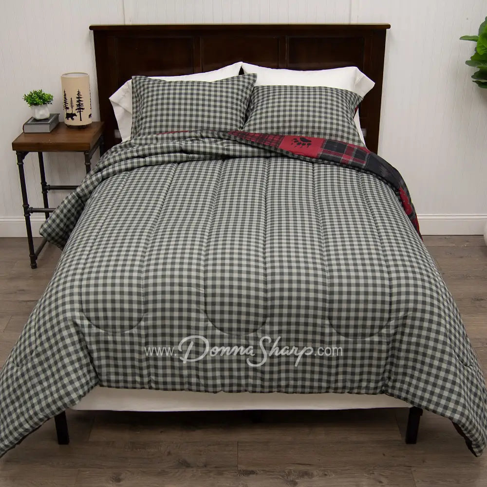 Donna Sharp Red Forest 3Pc Microfiber Comforter Bedding Set