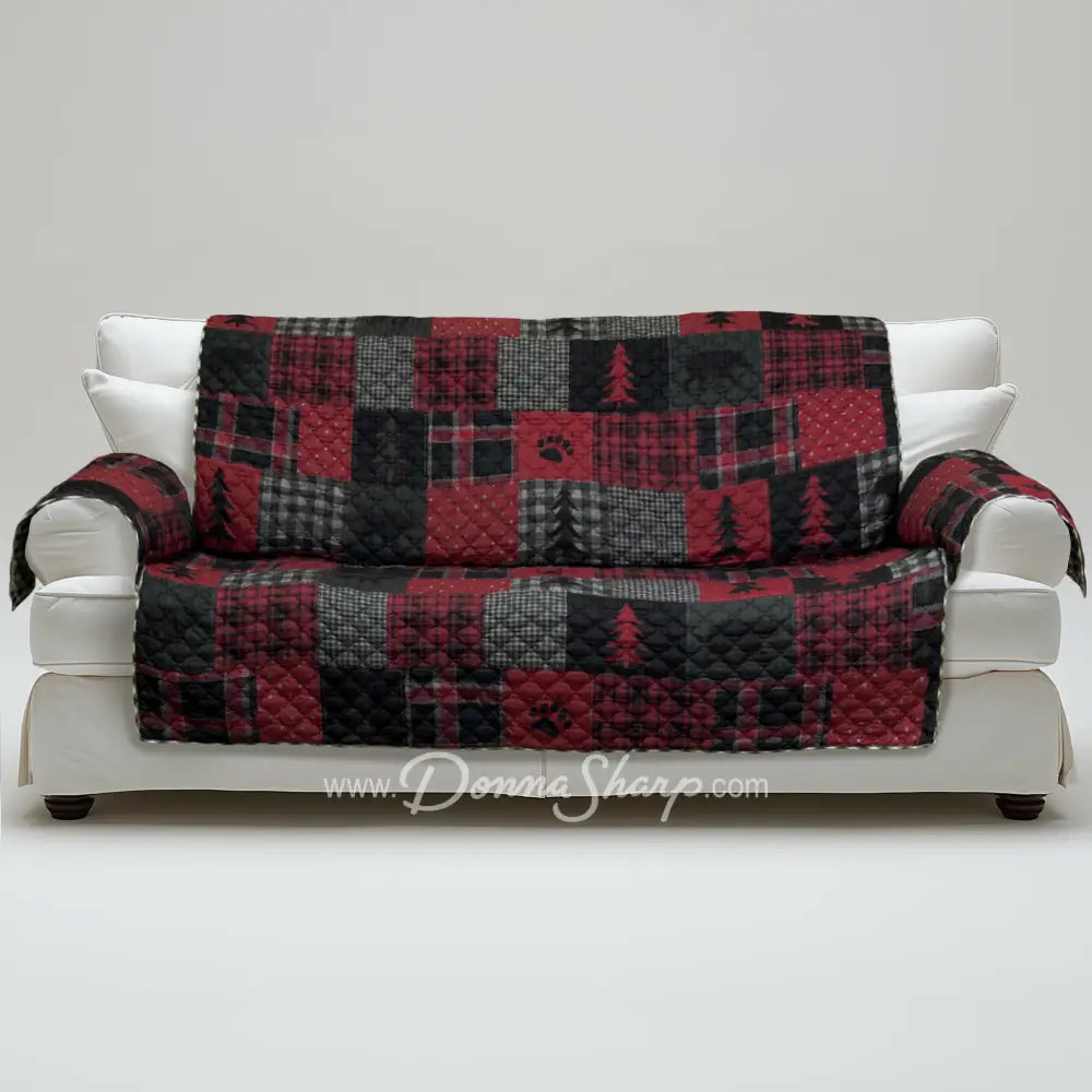 Red Forest Furniture Cover Loveseat New
