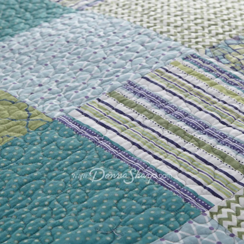 Sham Riptide Patch Bedding