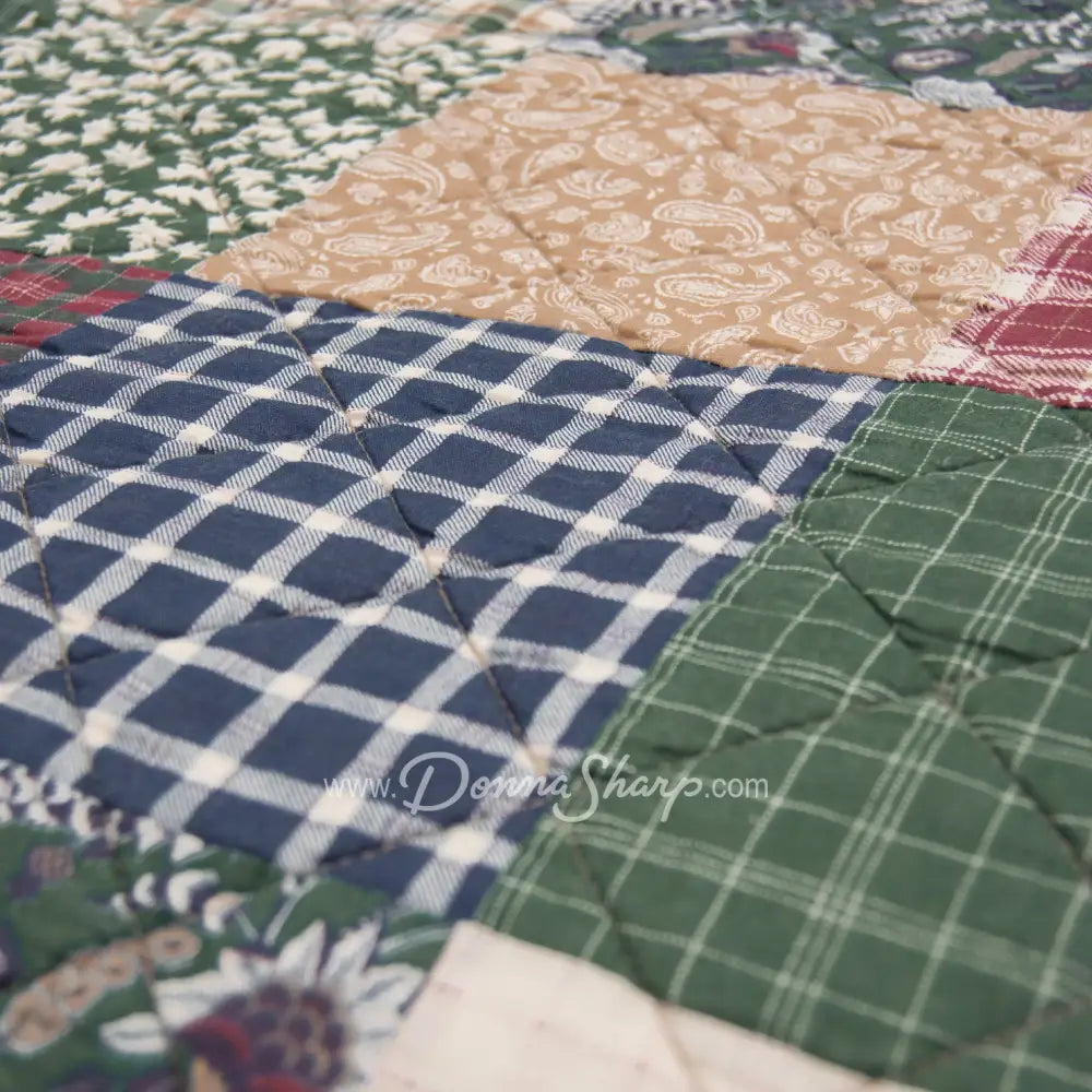Rustic Paisley Pieced Cotton Quilt Set From Donna Sharp New