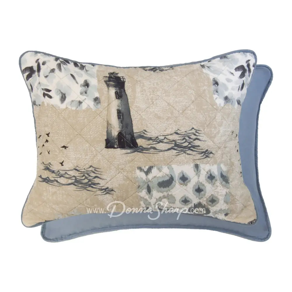 Donna Sharp Seascape Cotton Quilted Bedding Set New