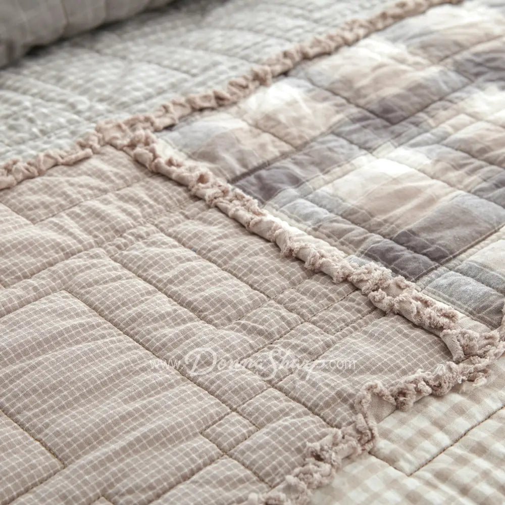Donna Sharp Smoky Cobblestone Cotton Quilt Bedding