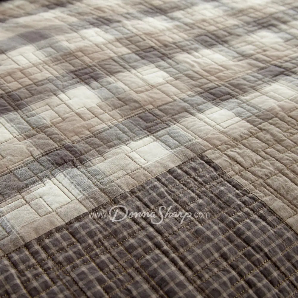 Smoky Square Cotton Quilted Bedding