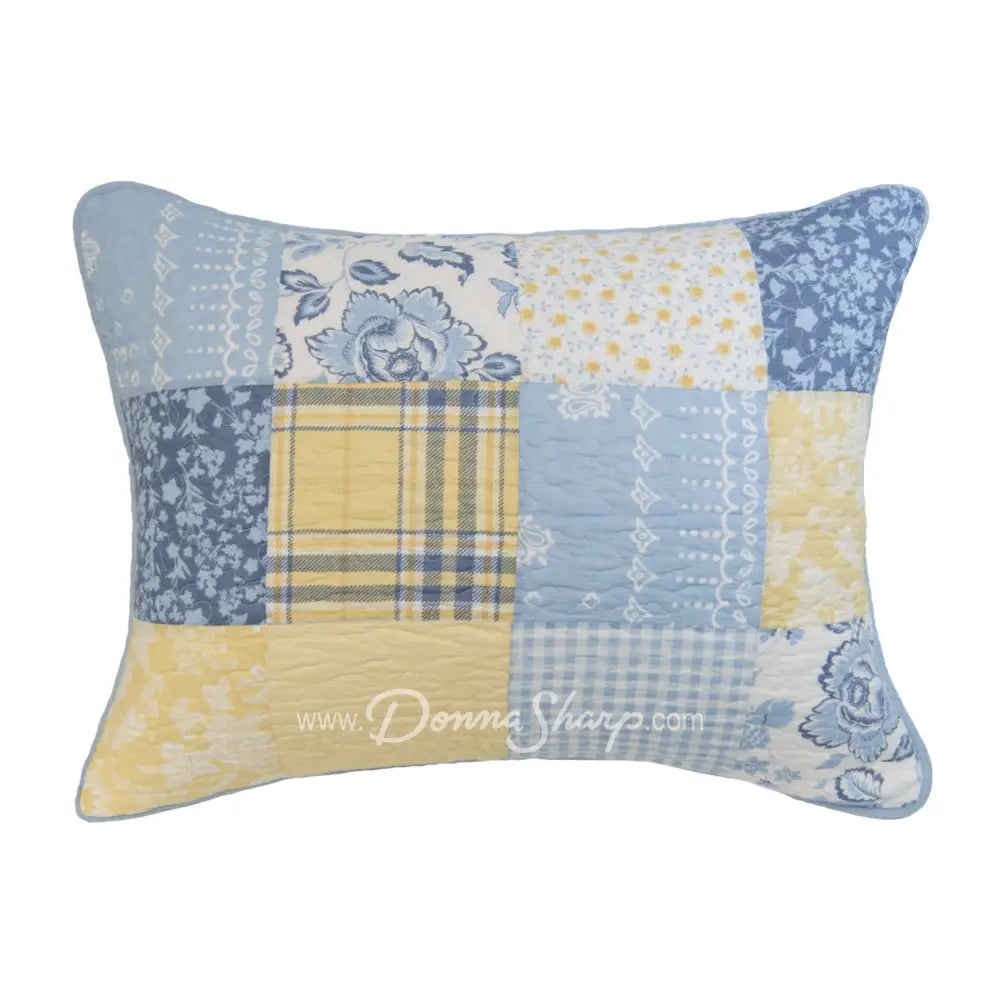 Donna Sharp Spring Flowers Cotton Pieced Quilted Bedding Set New