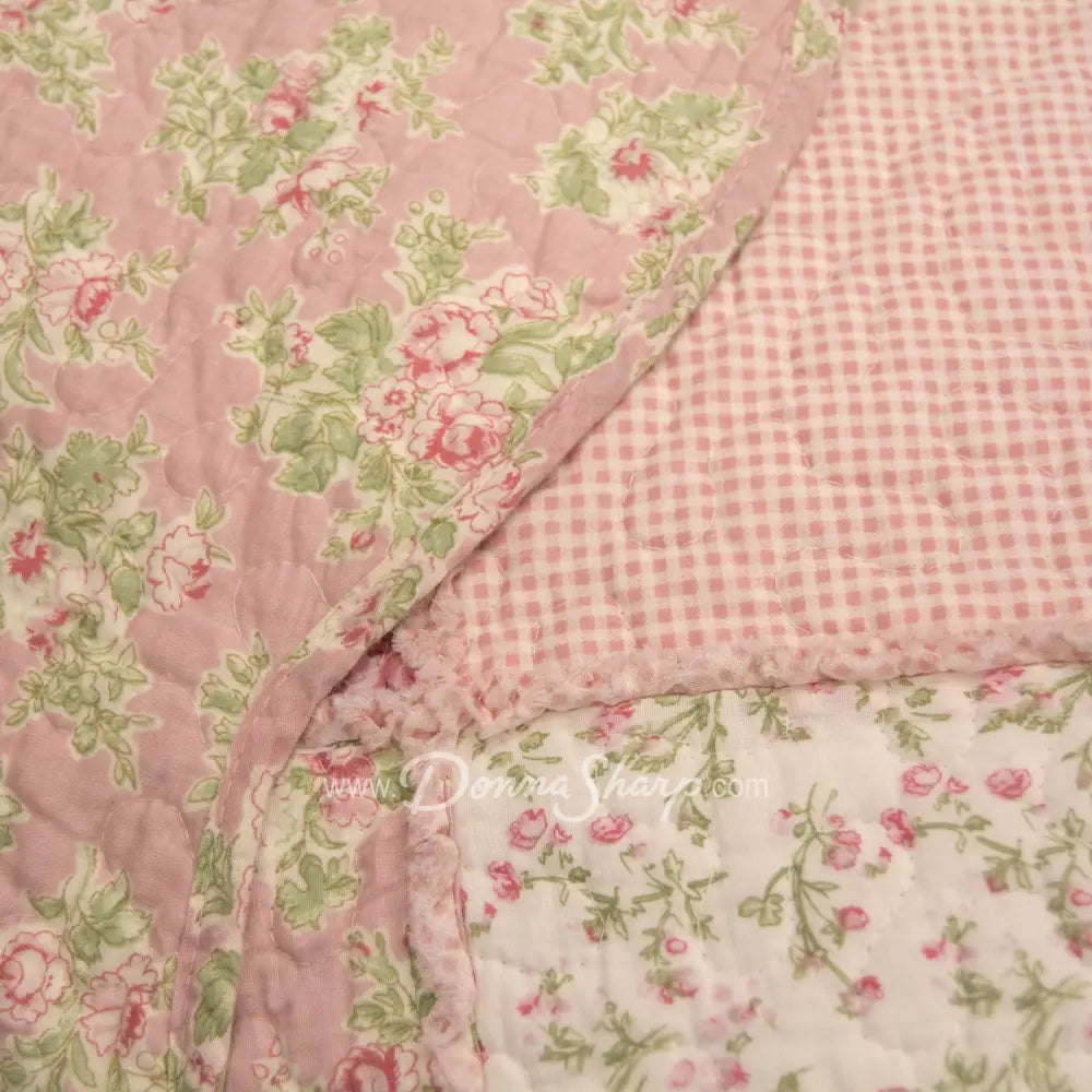 Donna Sharp Strawberry Garden 3Pc Cotton Quilt Set Bedding
