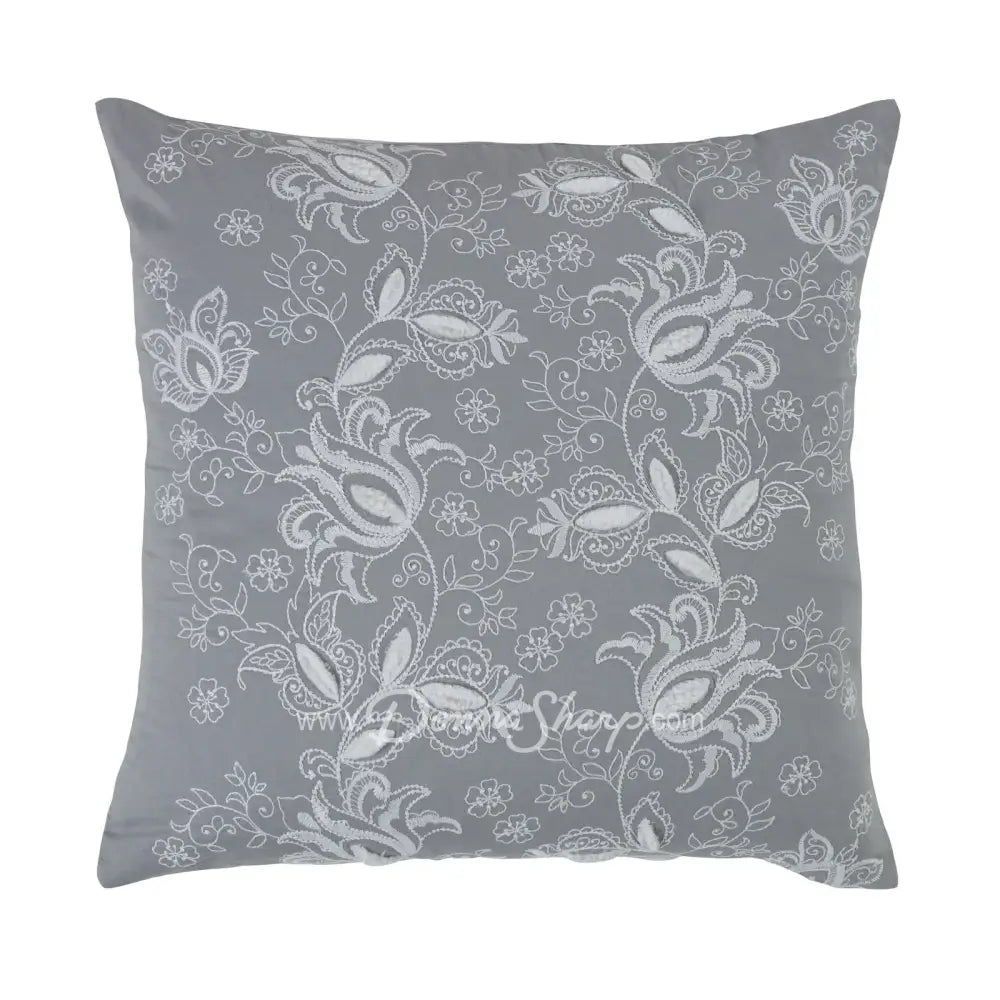 Dec Pillow Vista (Grey Emb) Bedding