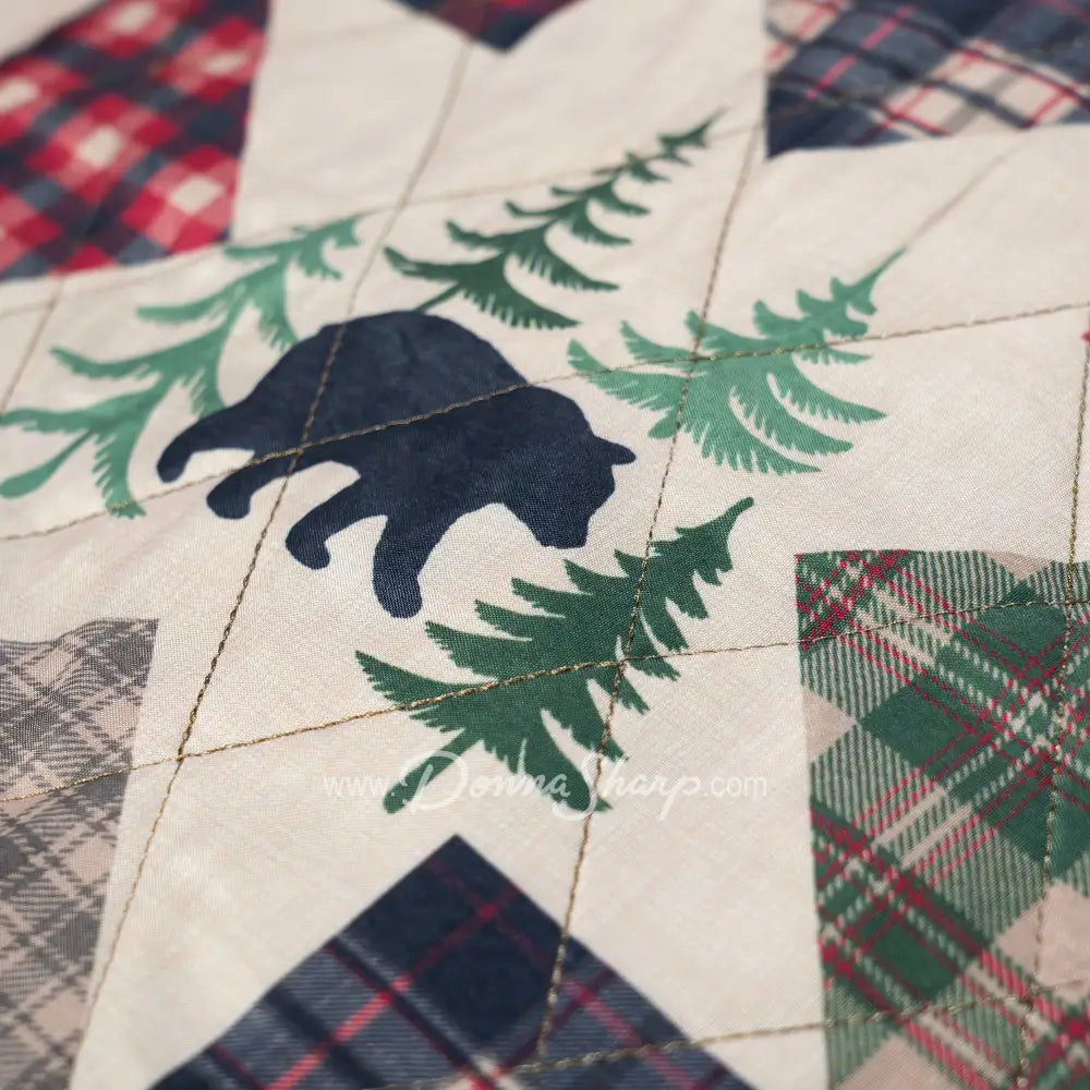 Forest Point Quilt Collection by Donna Sharp – 3-Piece Ultra-Soft Microfiber Quilt Set Bedding