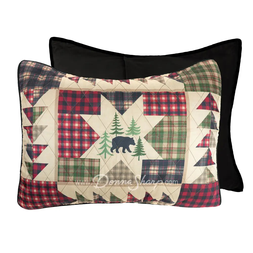 Forest Point Quilt Collection by Donna Sharp – 3-Piece Ultra-Soft Microfiber Quilt Set Bedding