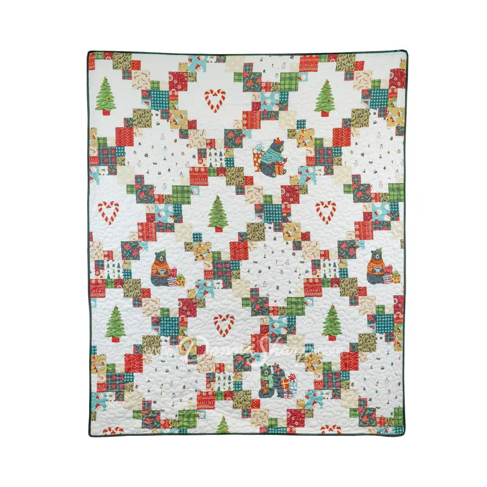 Donna Sharp Holiday Love Quilted Microfiber Throw