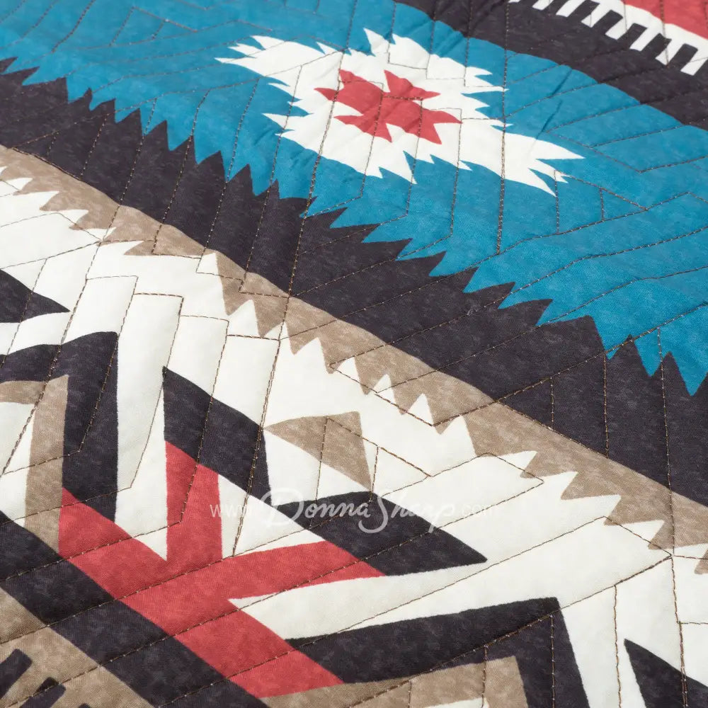 Mahogany Desert 3pc Quilted Bedding Set by Donna Sharp New