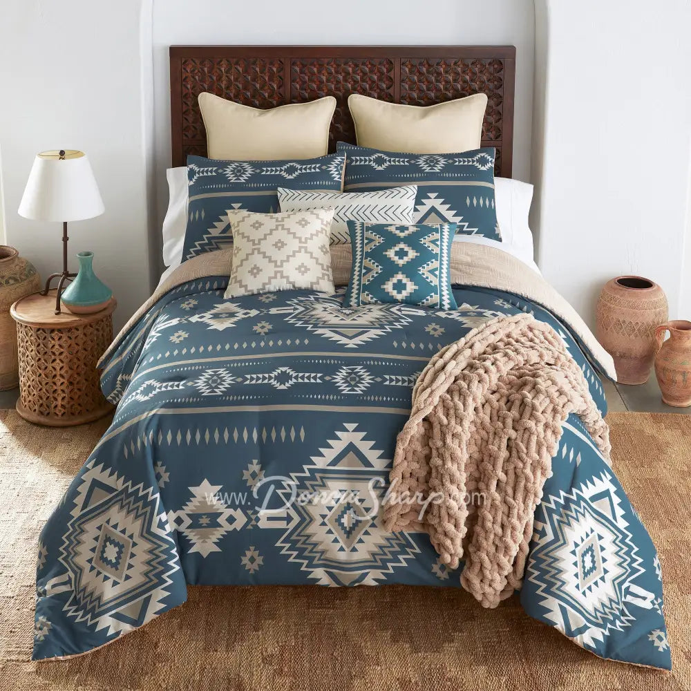 Mesquite 3Pc Comforter Bedding Set From Your Lifestyle By Donna Sharp Square Pillow
